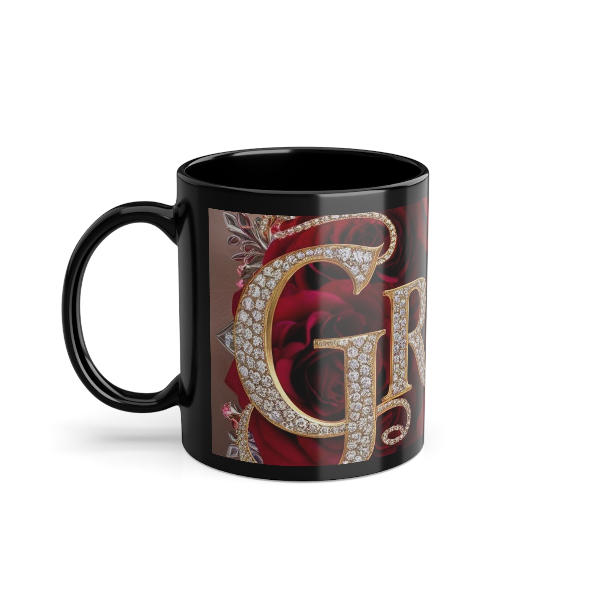 Black Coffee Cup, 11oz