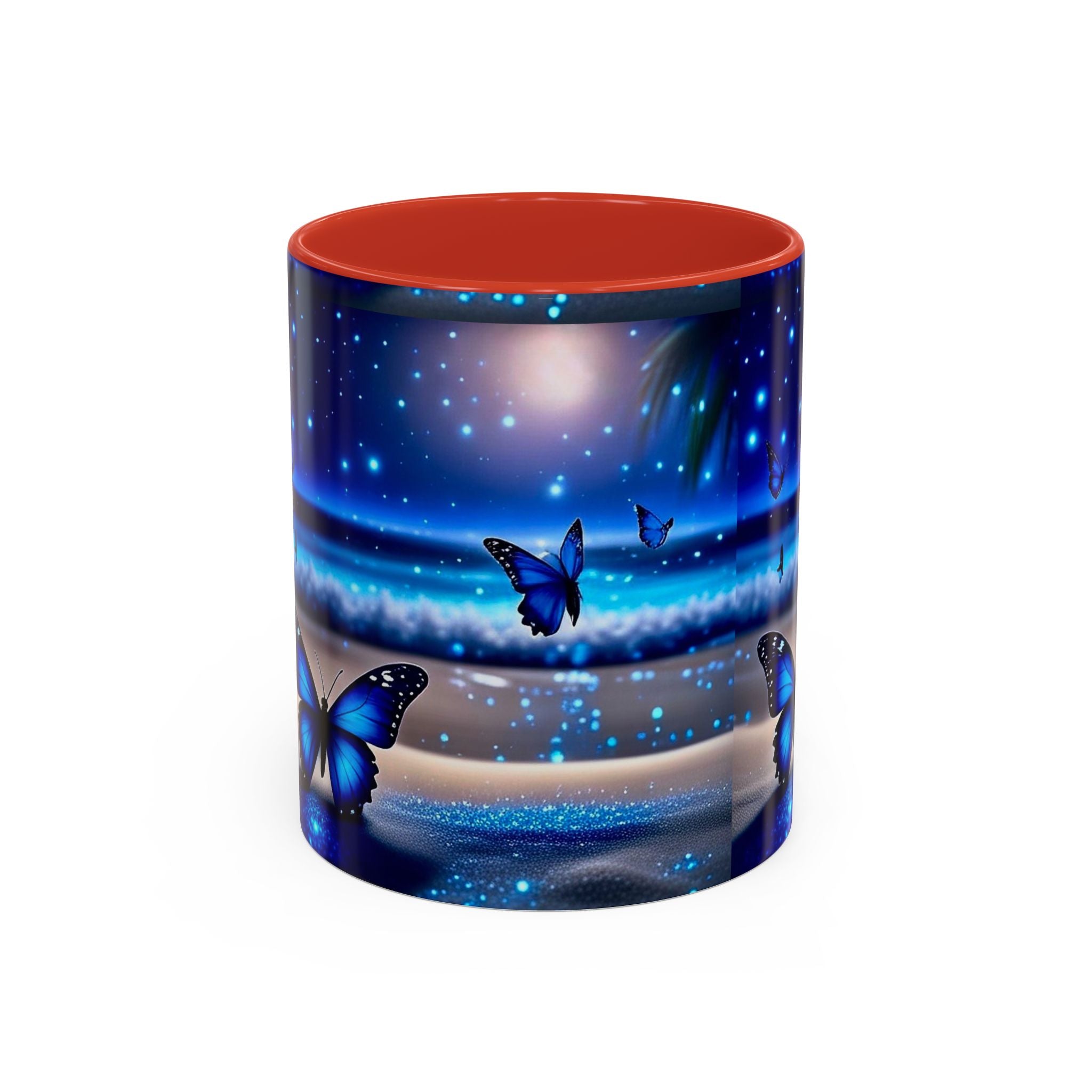 Blue Butterfly Night Sky Coffee Mug (11/15oz)