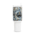 40oz Crescent Moon Lantern Tumbler — Mystic Floral Night Travel Cup