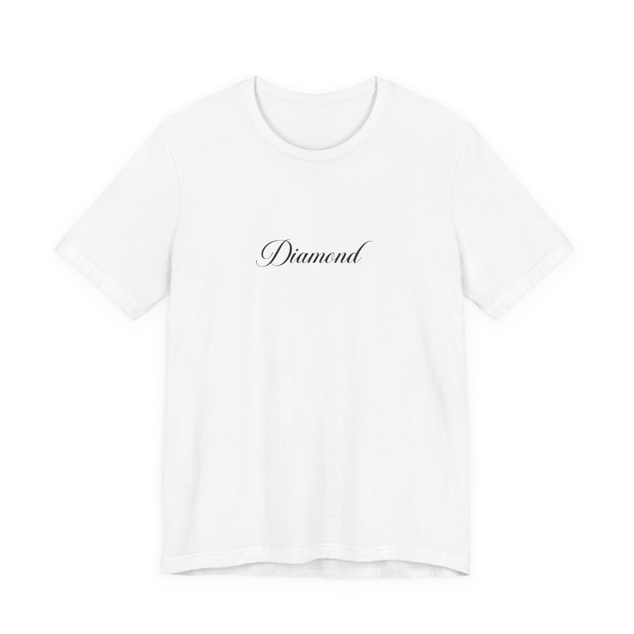 Diamond Script Tee — Minimalist Script Graphic T‑Shirt