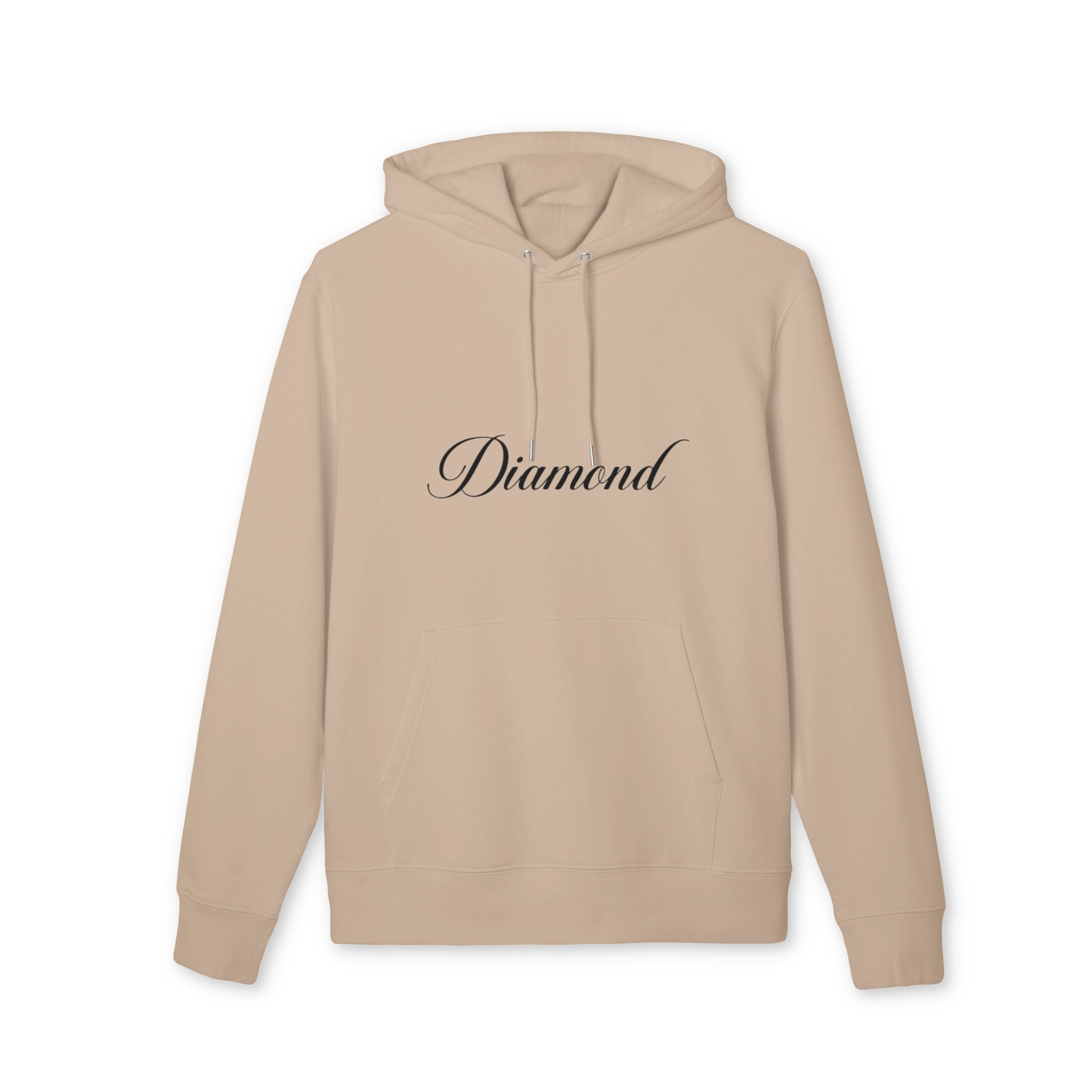 Diamond Script Hoodie — Minimalist Elegant Pullover