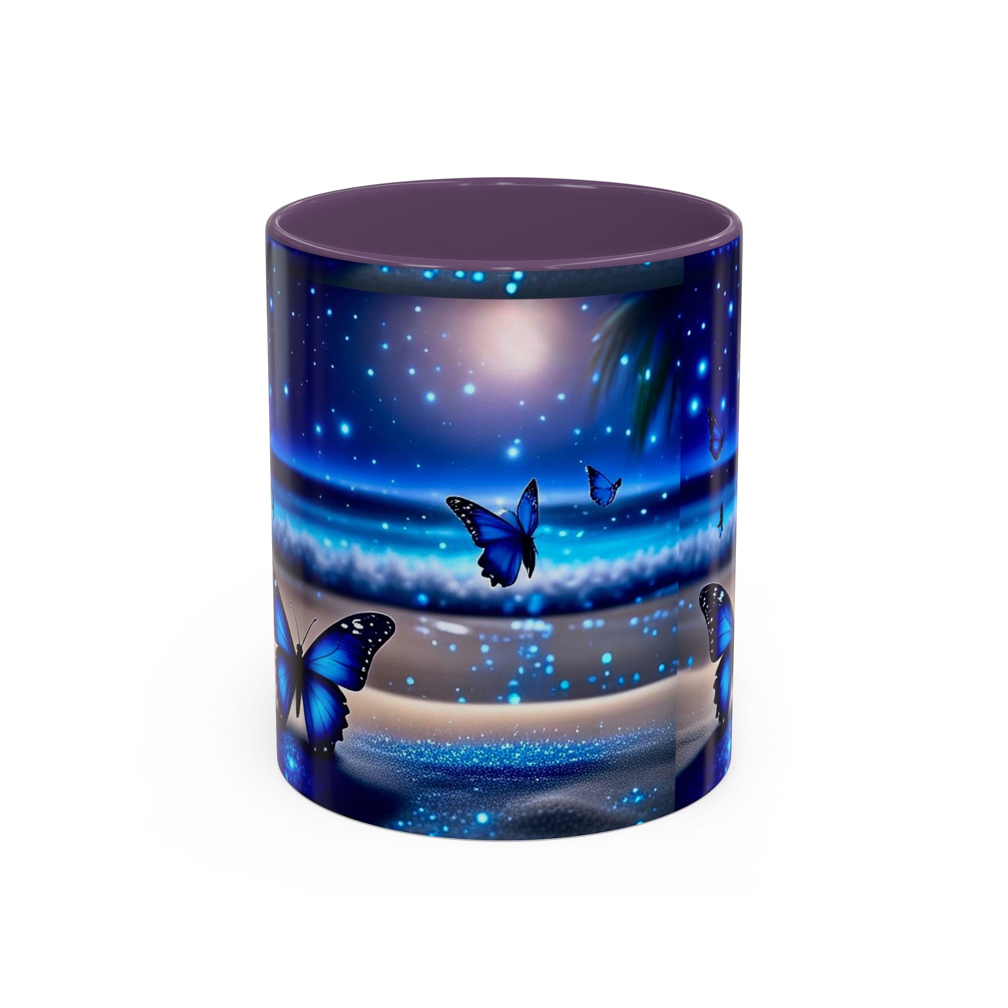 Blue Butterfly Night Sky Coffee Mug (11/15oz)