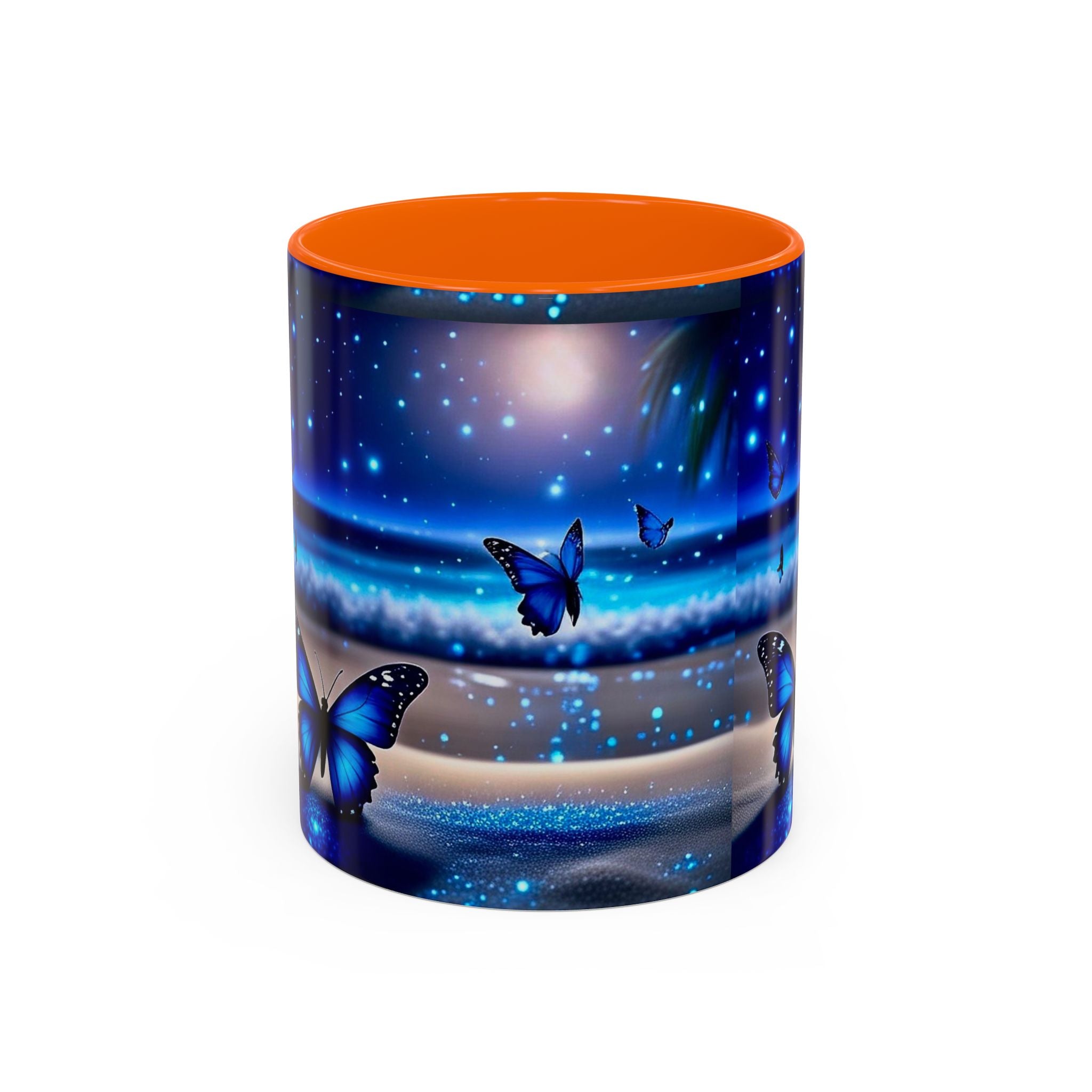 Blue Butterfly Night Sky Coffee Mug (11/15oz)
